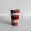 2016 new ceramic mugs in cone shape with Christmas printing