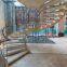 NEW design hot sales spiral staircase/stainless steel spiral wood stairs