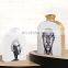 Interior Ceramic White Gold Home Luxury Decoration Matt Vase