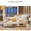 Smart Multi functional genuine leather bed 1.8 m double bed massage wood beds