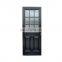 Black simple modern wood composite screen door