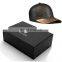 Megnetic custom printed cardboard flat pack baseball cap& hat packaging box