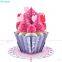 Love Cupcake 3D Фальдирующая открытка. Лучшая цена. Идеальная открытка-подарок для детей в День святого Валентина.