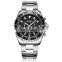 MEGIR 2064 Stainless Steel Watches Quartz Fashion Business Style Wristwatches Quality Mens Watches