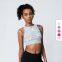 High Quality Sexy Yoga Top Wide Waistband Women Sports Bra Twist Sports Wear Push Up Racer Back Solid High Support Sports Bra