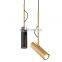 Modern Custom Black Metal And Gold Magnetic Track Ceiling Fixture Chandelier Pendant Lamp
