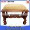 American style round seater wooden foot stool cross step stool bedroom livingroom furniture