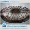 Vaulted steel truss space frame dome roof