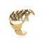 Vintage Antique Ear Cuff Punk Small hand Bone Hollow Charm Clip Earrings