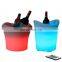 led wine bottle cooler PE plastic material plastic led light ice bucket champagne wine beer coolers