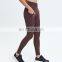 New Customized Wholesale Women's Yoga Crotchless Leggings High Waist Fitness Pants With Side Pockets Active Wear