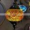 Wholesale Hanging glass chandeliers light Turkish Moroccan Pendant Light Handmade Mosaic Glass Lamps