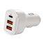 3A 3 Ports Car Charger Type C And USB Charger QC 3.0 With Qualcomm Quick Charge 3.0 Technology