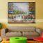 Modern art home decoration Paris Street art canvas oil paintings Wall Pictures for living room