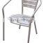 Bar furniture silver aluminium single seater with arm outdoor furniture cheap chair