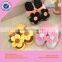 Wholesale fancy super soft plush clorful flower shaped slipper