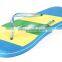 Fuzhou Mykhaki pe and pvc flip flop for wedge and gift