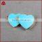 Turquoise Howlite Gold Tone Rim Heart Pendant faceted semi precious stone connectors