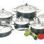SA-12071 Hard Anodized Aluminum Cookware Set With Stainless Steel Lid Kitchenware Wholesale cookware