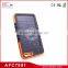 outdoor 5000mah waterproof polymer solar mobile power bank
