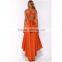 Women Bridesmaid Solid Wrap Convertible Multi Way Long Maxi Dress For Cocktail Gown