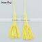 Decorative yellow polyester wholesale tassel