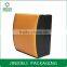 fashion arc yellow and black leather jewelry box