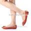 Genuine leather handmade flat shoes women wholesale import2016