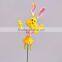 Hot Sale in USA 4 Inch Wholesale Long Ears Plastic Girl Rabbit Toys, Garden Flower Sticks