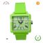 Classic PC plastic case and silicone band women ladies watches