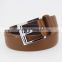 2015 man sample smooth genuine leather belt with silver pin accessories for jeans