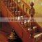 Red oak handrail/ Top wood balusters and newels