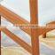 Modern wooden teak color arm chair with fashionble round table