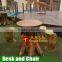 Fiberglass Dinosaur Chair and Desk for Sale