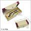 Triangle shape velvet inner opening box tilt pen set paper box