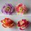 rainbon multi color silk flower heads high quality silk flower