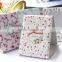 2015 newly flower printed pu leather desktop mirror makeup,MA308