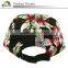 Cheap Flat Brim 5-Panel Adjustable Snapback Hat Fitted Hawaii Aloha Floral Snapback Hat