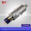 Polished Chrome N1 Style JDM Muffler Exhaust with Straight Titanium Exhaust Muffler