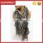 A-62 Women Hand Knit Lacy Shawl Fashion Long Knit Shawl Scarf Knitted Ruffled Lace Scarf