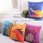 Brief strokes and cartoon cute printed cushion cover