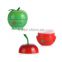 Cute apple shaped plastic jars / bottles / containers / cases for cosmetic products