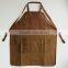 Unisex fashion high quality leather work apron canvas
