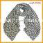 Square Chevron Black White Scarf