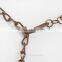 Plain decorative metal chain for handbags Brightness F1-80013