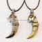Popular PUNK Charm Wolf Tooth Pendants Necklace Gift