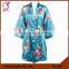 FUNG 3008 Women Floral Satin Bride Robe