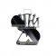Triangle-shaped 2 Blades Black Heat Powered Stove Fan