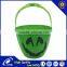 High Quality Halloween Plastic Lighted Pumpkin Bucket