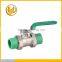 ball valve ,full flow double PPR connection flat lever